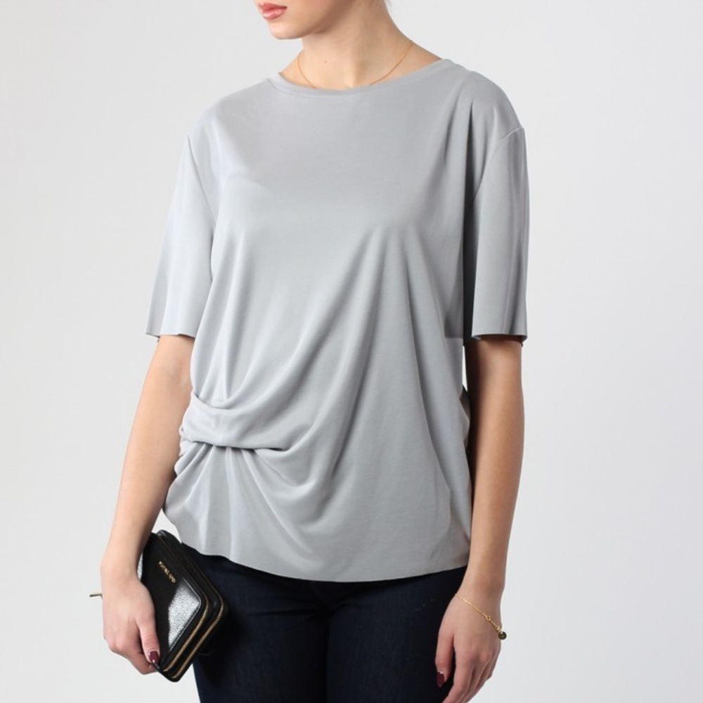Mindado Draped Gathered Top Tee By Malene Birger